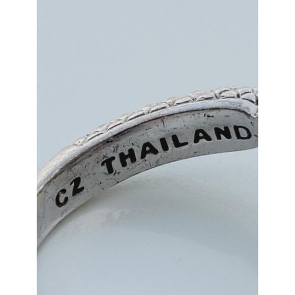 Judith Ripka Diamonique Sterling Silver Heirloom Statement Ring Size 8 - Picture 6 of 8